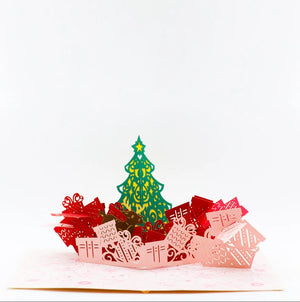 Christmas Tree New Design 2024 Pop Up Card Merry Christmas Theme Greeting Card Christmas Tree For Holiday Handicraft