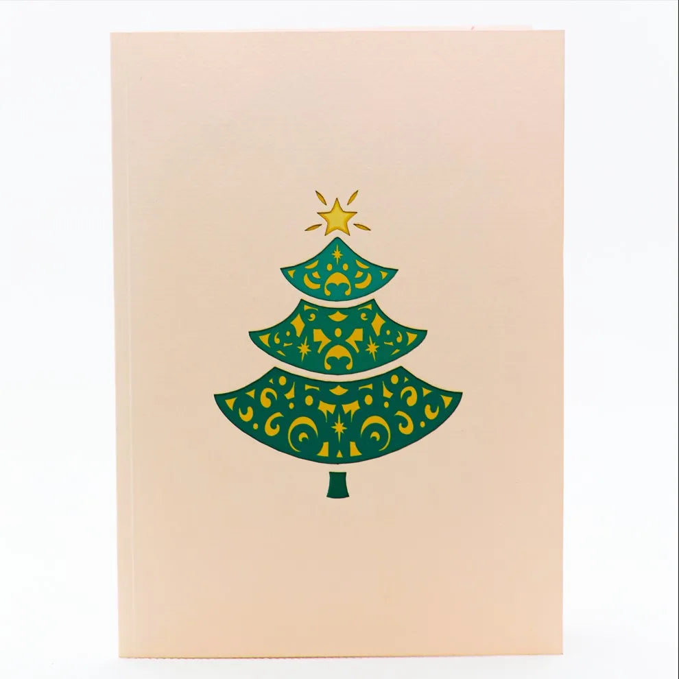 Christmas Tree New Design 2024 Pop Up Card Merry Christmas Theme Greeting Card Christmas Tree For Holiday Handicraft