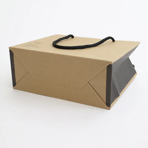 Custom Biodegradable Paper BagsBoutique Paper Shopping Bag with material gift bags draw string