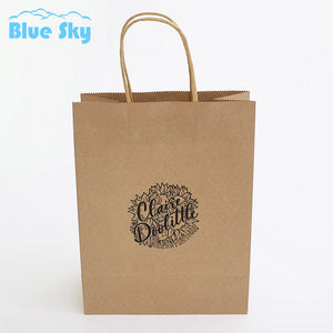 INS Printed Your Own Logo victorias secret pink paper bag wholesale shopping packaging bags