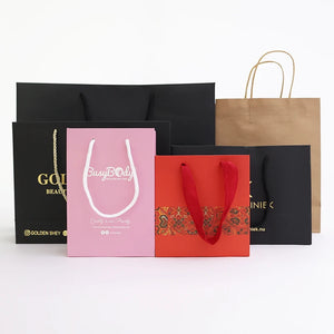 INS Printed Your Own Logo victorias secret pink paper bag wholesale shopping packaging bags