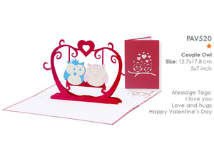 Handmade Pop Up Gift Card For Lover in Valentine day