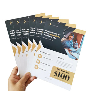 Customized Booklet Printing Brochure Paper Discount Flyer Advertising Leaflets Printing