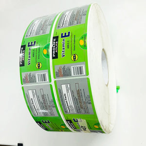 Custom Paper Product Packaging Printing Waterproof Custom Adhesive Vinyl Sticker Roll