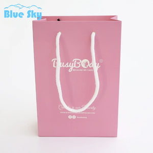 INS Printed Your Own Logo victorias secret pink paper bag wholesale shopping packaging bags